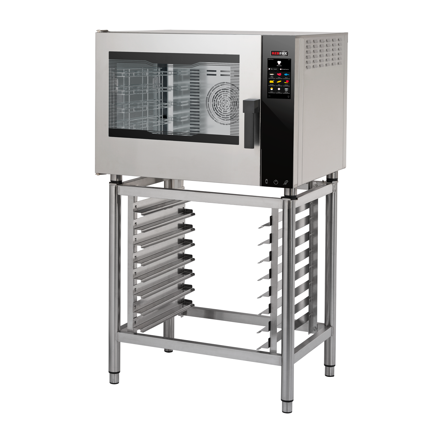 Convection oven electric Direct steam Color touch screen Left-hinged door 5x GN 1/1 | REDFOX - MPDN 0511 EL
