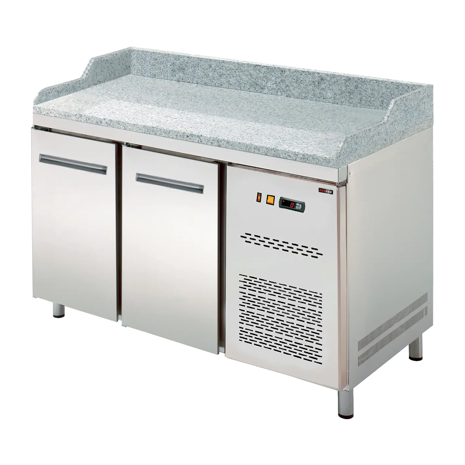 Cooling counter GN 1/1, pizza, 2 door, without display | REDFOX - RTP 2D