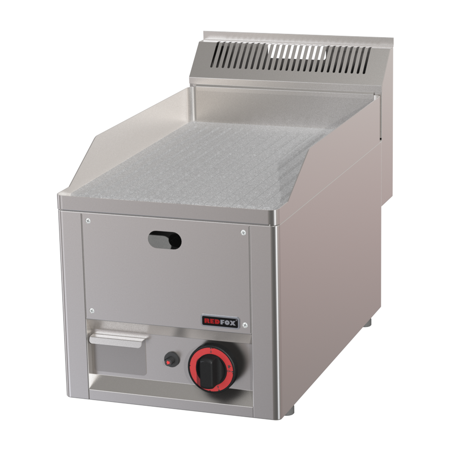 Grilovací deska 32x48 plynová durable chrom rýhovaná bez podestavby | REDFOX - FTRC 30 GL