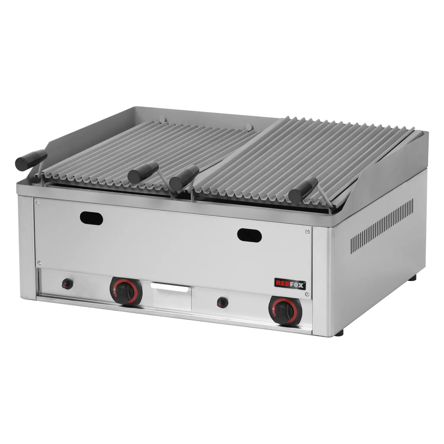 Lava stone grill gas 2 cooking areas 2x 31x48 counter top | REDFOX - GL 60 GS